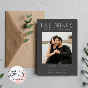 Modern Funny Photo Wedding Save the Date Announcement