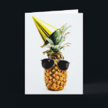 Modern Funny Pineapple Birthday Card for him<br><div class="desc">Photo by Pineapple Supply Co. on Unsplash</div>