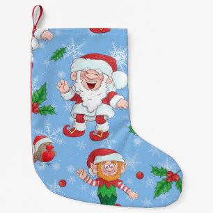 Modern Funny Santa Claus Christmas Stocking