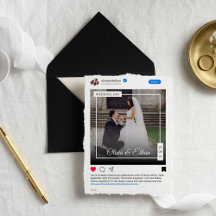 Modern Funny Social Media Wedding