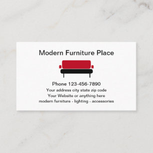 Modern Furniture Theme Business Card