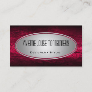 Modern Fuscia Professional Designer Business Card