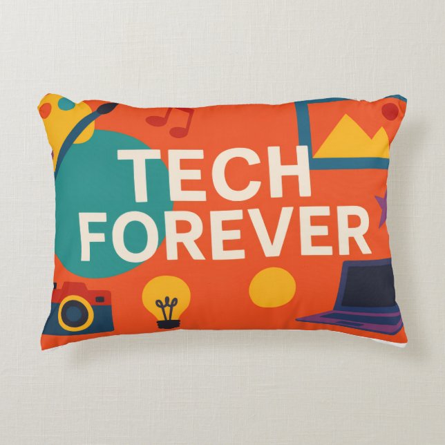 Modern Futuristic Design Pillow for Creative Mind (Front)