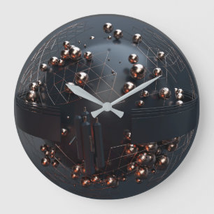 Modern futuristic large clock