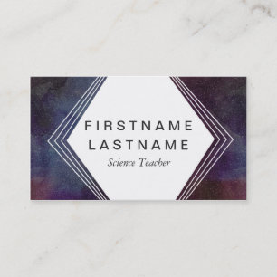 Modern Galaxy Outer Space Business Card