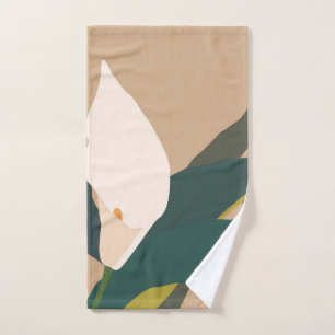 Modern Garden Calla Lily Flower Home Decor      Bath Towel Set