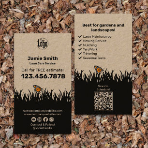 Modern Garden Maintenance Yard Service Business Card