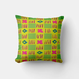 Modern Garden Throw Pillow