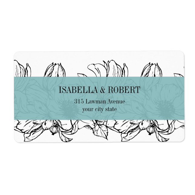 Modern Garden | Turquoise | Floral wedding (Front)