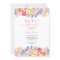 Modern garden wildflowers script bridal shower