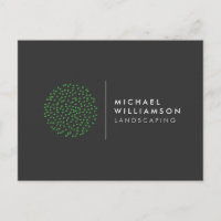 Modern Gardener Landscaping Shrub Logo Dark Grey