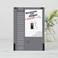 Modern Geek Nerd Gamer Vintage Retro Invitation