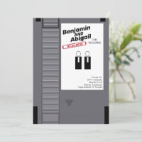 Modern Geek Nerd Gamer Vintage Retro Invitation