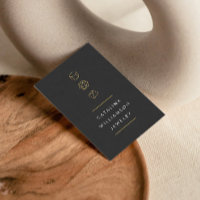Modern Gemstone Trio Logo Vertical Dark Grey
