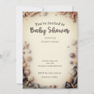 Modern Gender Neutral Baby Shower Card