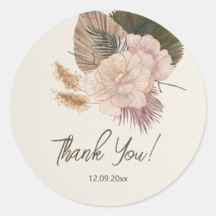 Modern Gender Reveal Minimalist Gender Reveal Classic Round Sticker