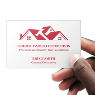 Modern General Contractor  Business Card