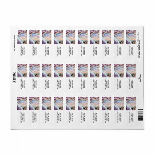 Modern Geode Cyrstal Crystal Photo Label