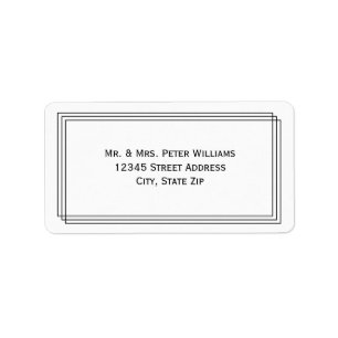 Modern Geomentric Lines - Address Label