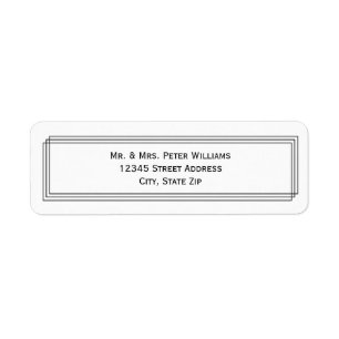 Modern Geomentric Lines - Return Address Label