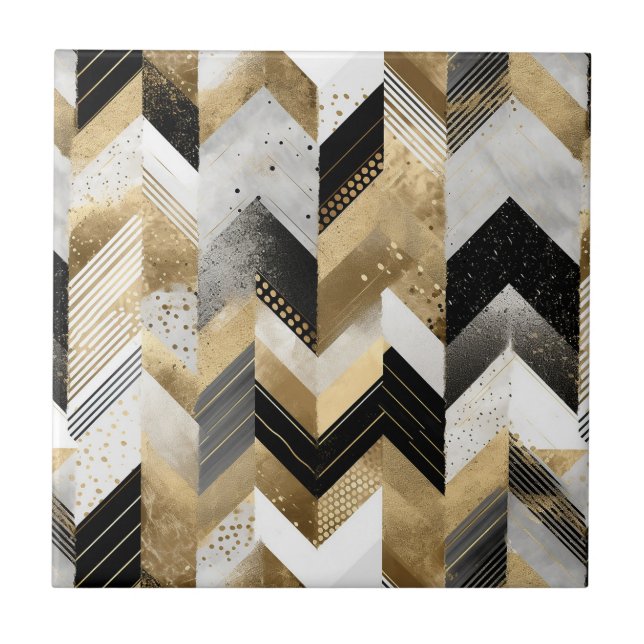 Modern Geometic Pattern Tile (Front)