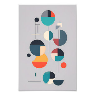 Modern Geometric Abstract Art - Minimalist Design Photo Print