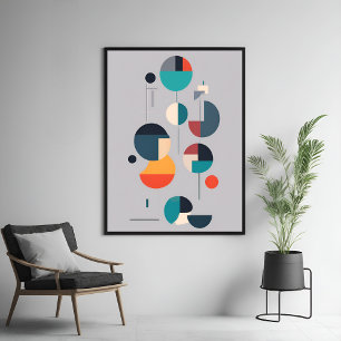 Modern Geometric Abstract Art - Minimalist Design Poster