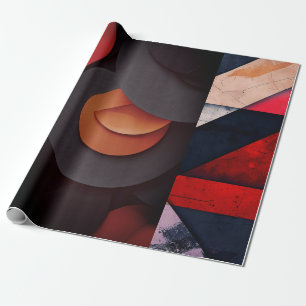 Modern Geometric Abstract Art Wrapping Paper