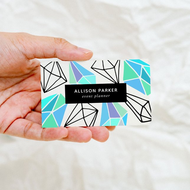 Modern Geometric Abstract Business Card (Creator Uploaded)