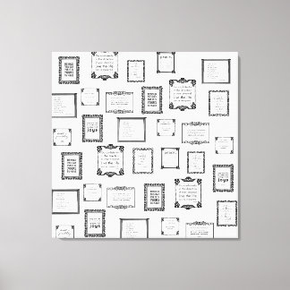 Modern Geometric Abstract Daily Fun Framed Quotes Canvas Print