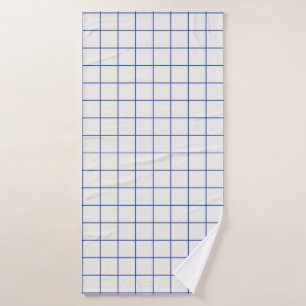 Modern geometric abstract pattern design with simp bath towel
