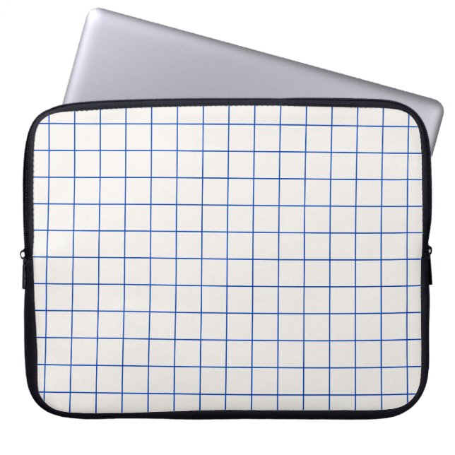 Modern geometric abstract pattern design with simp laptop sleeve (Front)