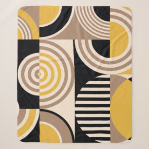 Modern geometric abstract pattern. Vintage design Sherpa Blanket