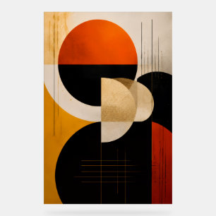 Modern Geometric Abstract Wall Art Print Acrylic Sign