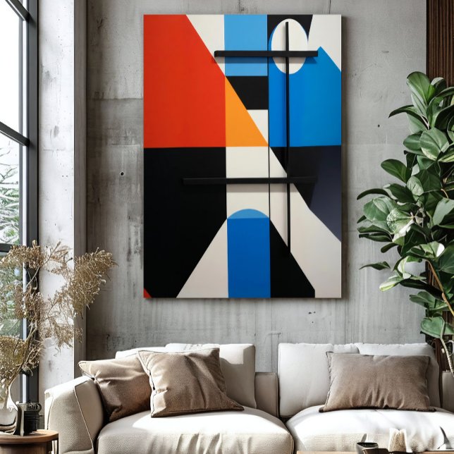 Modern Geometric Abstraction Canvas Print (Creator Uploaded)