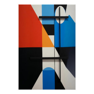 Modern Geometric Abstraction Poster