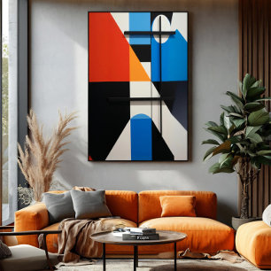 Modern Geometric Abstraction Poster