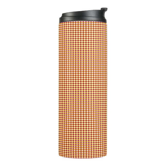 Modern Geometric Back to School Pattern Thermal Tumbler (Rotated Left)
