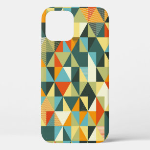 Modern Geometric background. Abstract flat pattern iPhone 12 Case