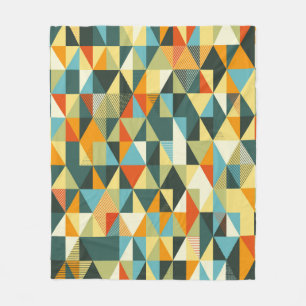 Modern Geometric background. Abstract flat pattern Fleece Blanket