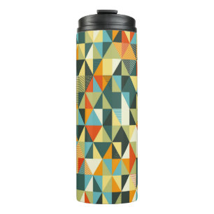 Modern Geometric background. Abstract flat pattern Thermal Tumbler