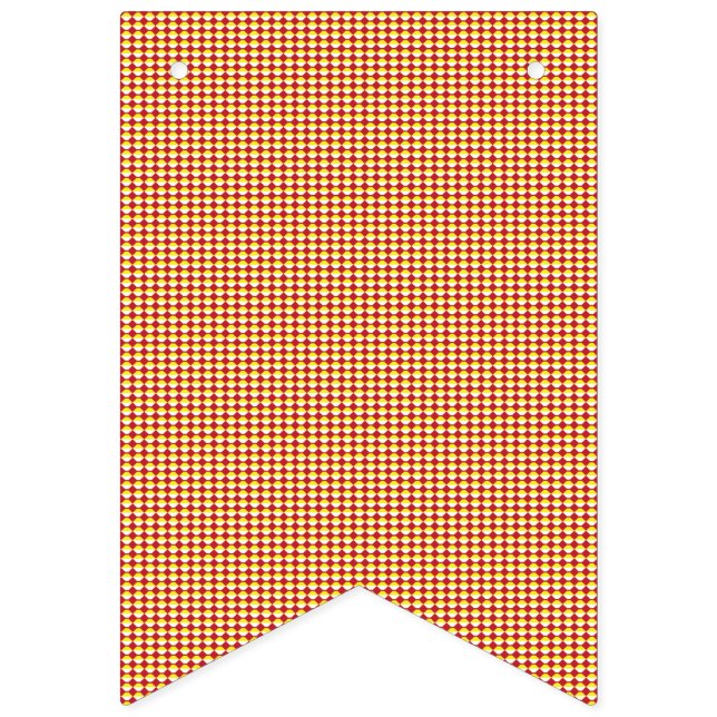 Modern Geometric Birthday Pattern Bunting (First Flag)