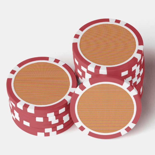 Modern Geometric Birthday Pattern Poker Chips (Stack)