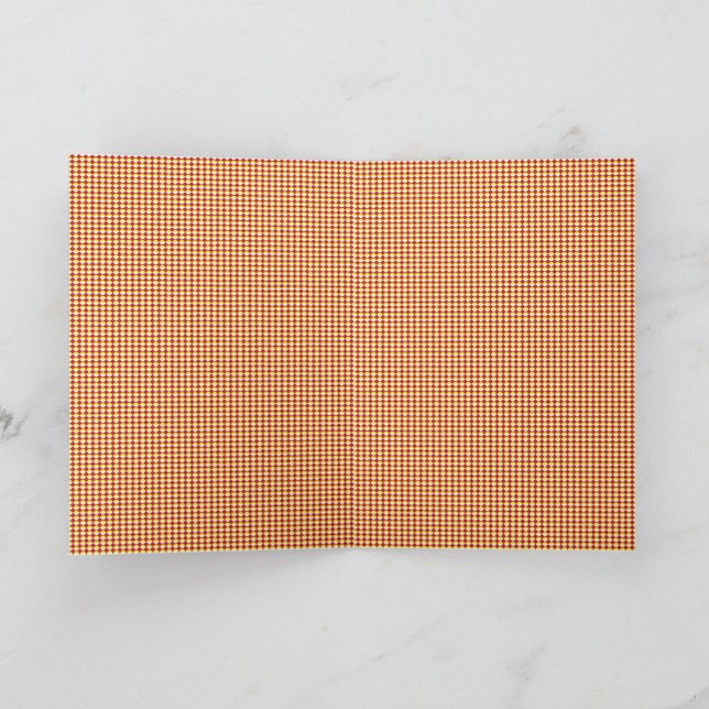 Modern Geometric Birthday Pattern Thank You Card (Inside)