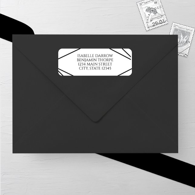 Modern Geometric Black and White Wedding (Creator Uploaded)