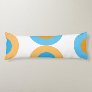 Modern Geometric Blue and Yellow  Body Cushion