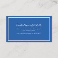 Modern Geometric Blue Graduation 2026 Party