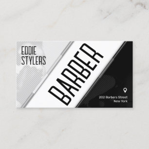Modern geometric bold business card