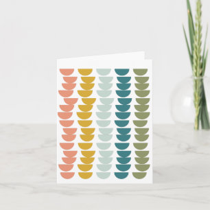 Modern Geometric Bowls Design in Lovely Fall Colou Card