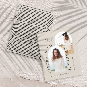 Modern geometric budget 2 photo arch graduation